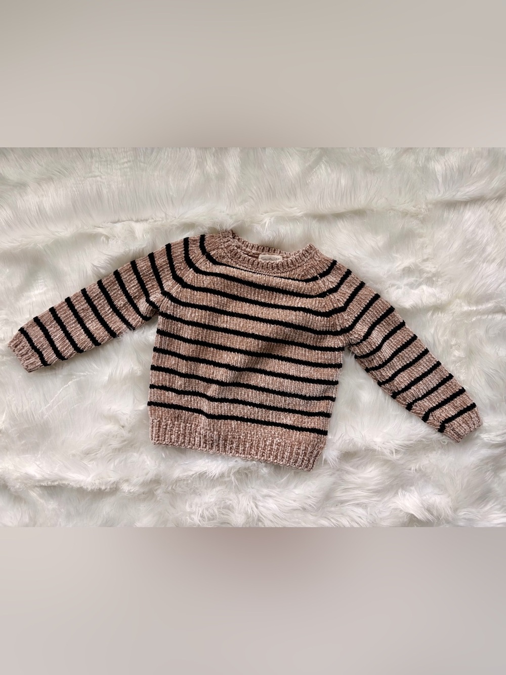 Rylee and Cru Striped Chenille Sweater
